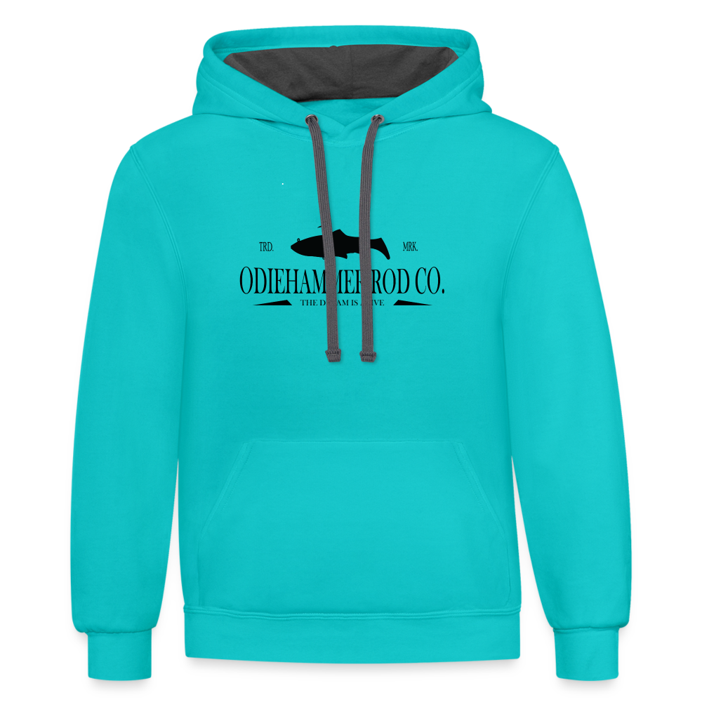 TRDMRK Hoodie - scuba blue/asphalt